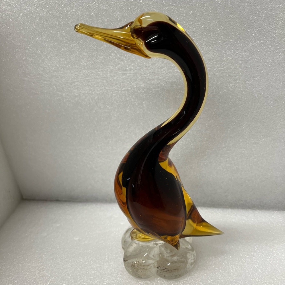 Vintage Italian Murano Glass Swan/Duck Art Figurine